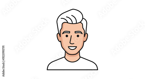 A professional young woman wearing a headset smiles warmly while working on her laptop in a bright modern office setting