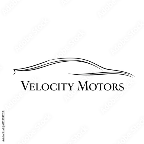 Velocity Motors Logo Design for Automotive Industry.
