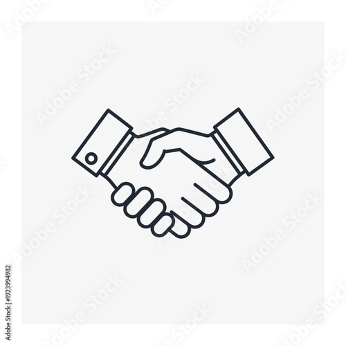 Handshake agreement between two people