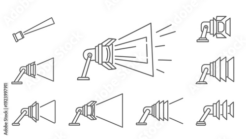 Various studio flash light bulbs.