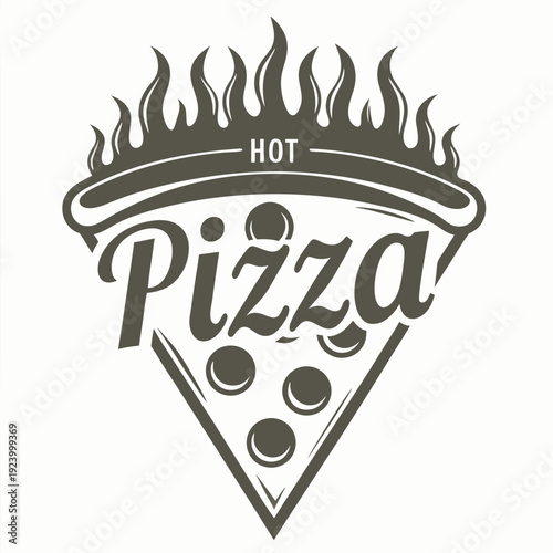 Sliced pizza slice is blazing with hot flavor, creating a mouthwatering image