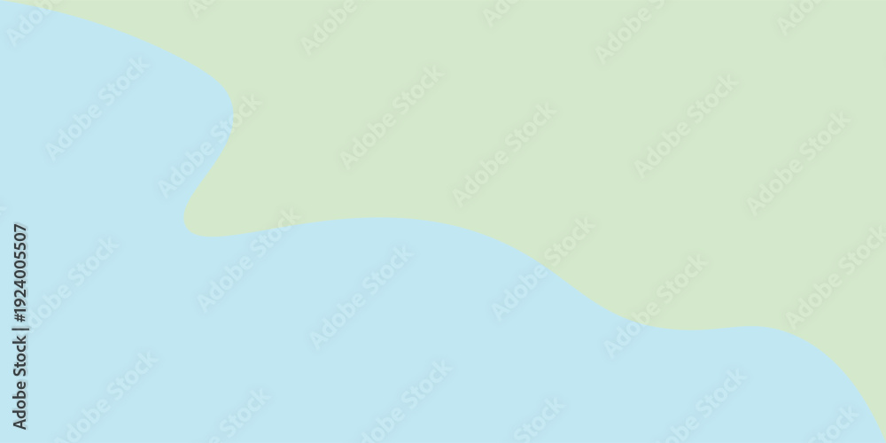 Obraz premium Abstract pastel wavy background in blue and sage green. Minimal modern design with soft flowing organic shapes. Calm trendy backdrop for branding, social media, and web templates. 