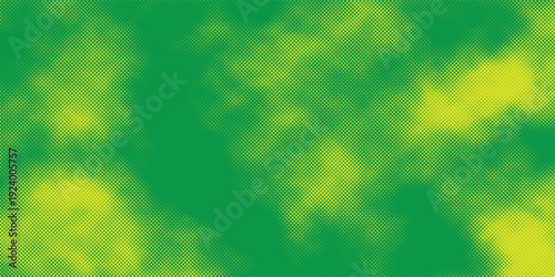 Design Green halftone dots background, yellow to lime gradient pattern,background design