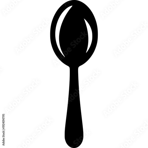 Spoon kitchen utensils isolated on white background