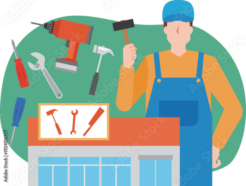 ホームセンターと男性