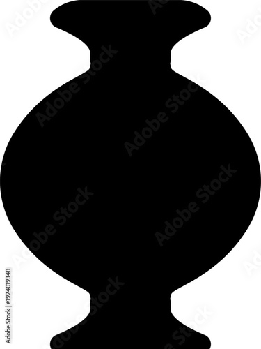 Vase, jug silhouette set. Vase vector ancient, ceramic, pottery, amphora collection