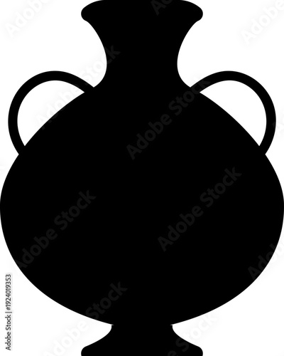 Vase, jug silhouette set. Vase vector ancient, ceramic, pottery, amphora collection
