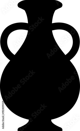 Vase, jug silhouette set. Vase vector ancient, ceramic, pottery, amphora collection