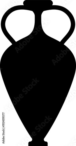Vase, jug silhouette set. Vase vector ancient, ceramic, pottery, amphora collection