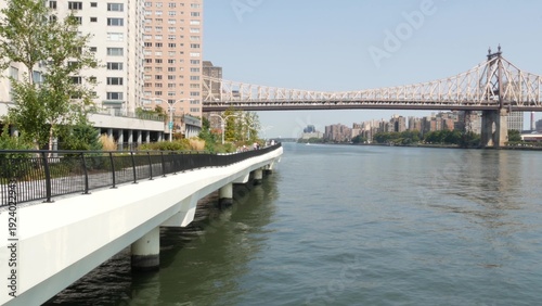 Valokuva New York City Manhattan Midtown, Queensboro bridge architecture, United States