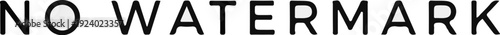 The words "NO WATERMARK" are displayed in bold, black, pixelated capital letters