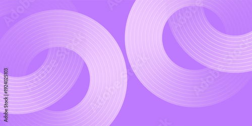 Abstract circle lines on pink and purple background. Geometric stripe line art design for poster, brochure, cover, website, header, web banner, presentation.