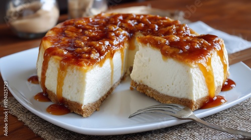 Protein Cottage cheesecake for healthy snacking PREPARADA EN CASA --ar 16:9 --v 7 Job ID: 6b4649cd-e4f4-4ce2-adb6-4604756bb027