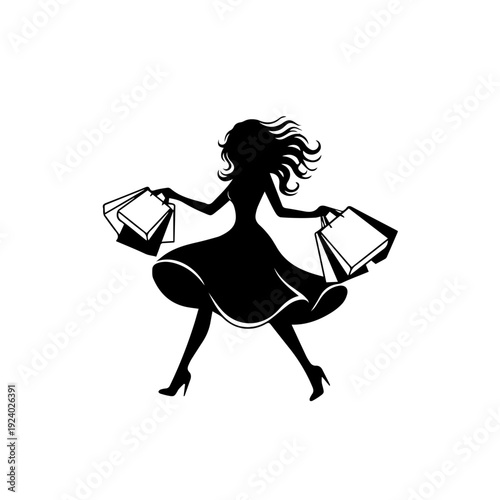 Untitled-7 [ConElegant Shopping Woman Silhouette Black and White Fashion Illustrationverted].ai