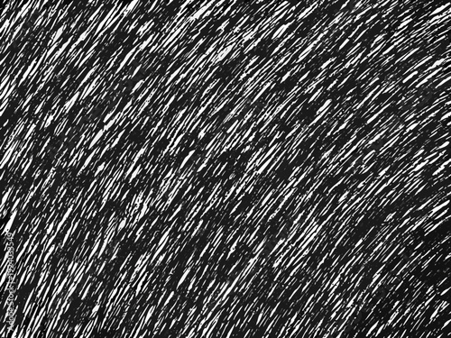 Abstract black and white texture resembling chaotic dense scribbles