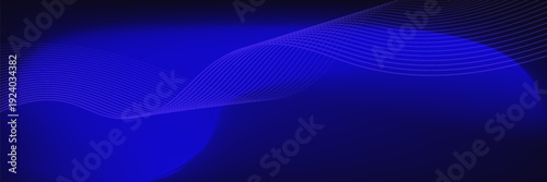 Elegant light waves flowing on a dark background. Minimalist background for banners, posters, covers, brochures, flyers. modern trendy design
