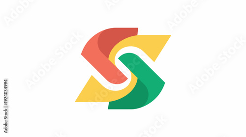 A modern and abstract logo featuring interlocking shapes, representing unity and collaboration, with a striking color palette that evokes a sense of creativity and innovation. Free Download A modern and abstract logo featuring interlocking shapes, representing unity and collaboration, with a striking color palette that evokes a sense of creativity and innovation. - GFXLoad