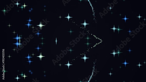 Night Sky with Stars and Constellations.