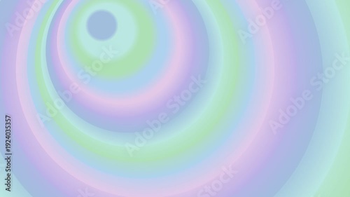 Pastel Rainbow Circles Swirling Motion Graphics.