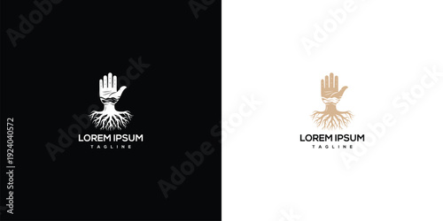 Hand with Roots Logo - Growth Nature Support Community.