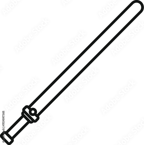 Sci fi energy sword illustration representing a futuristic laser beam weapon