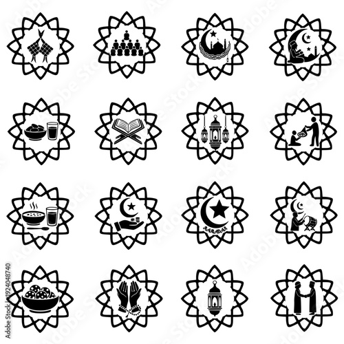 Illustration of ramadan - illustration icon eid mubarak