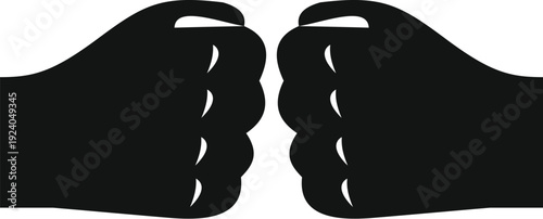 Two hands performing a fist bump gesture as a sign of greeting and teamwork