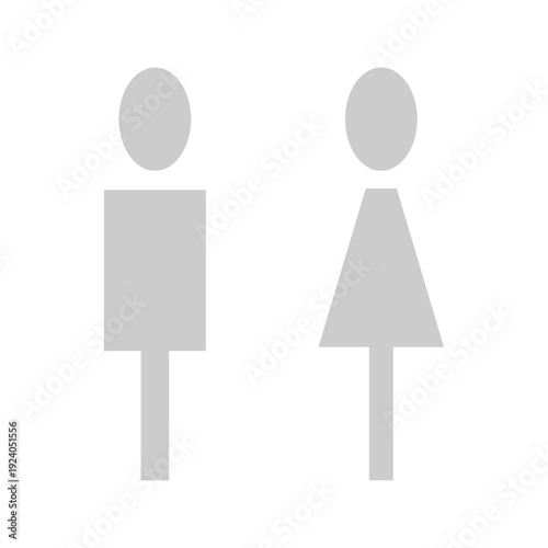 Vector flat illustration in grayscale. Avatar, user profile, person icon, gender neutral silhouette, profile picture. Suitable for social media profiles, icons, screensavers and as a template.