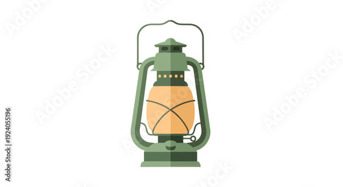 Ramadan Kareem lantern glows brightly in darkness symbolizing hope