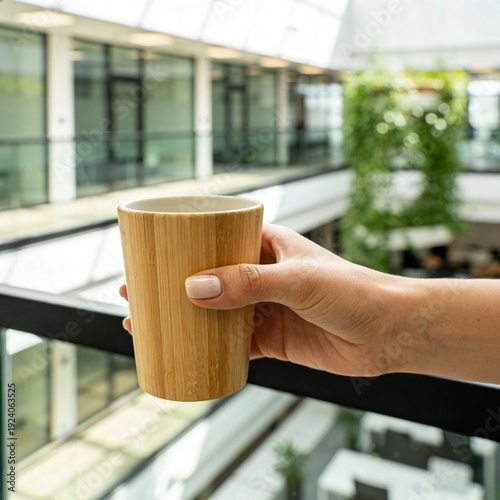 hand holding cup of coffee