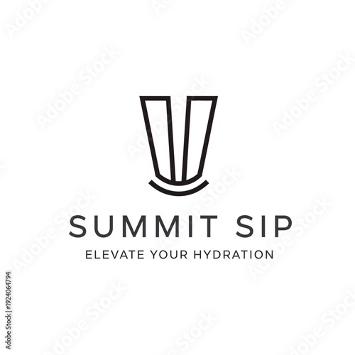 Summit Sip Logo Design Element.