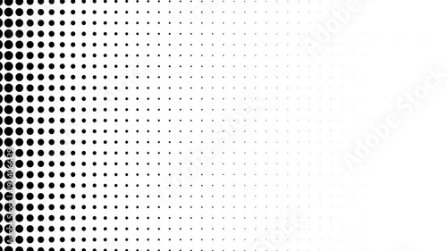 4k animated halftone transition on transparent background.