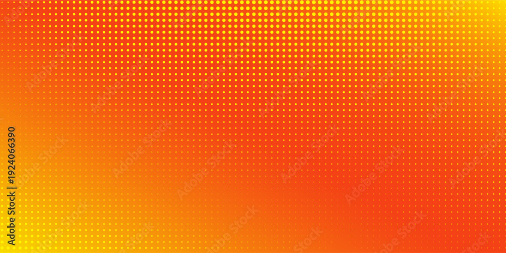 Fototapeta premium Dot vibrant gradient background features a combination of orange and yellow hues with soft wavy textures abstract simple