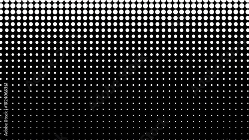 Animation halftone transition on transparent background.