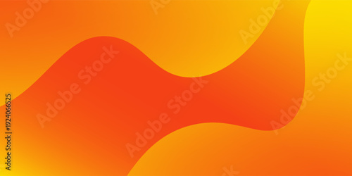 Modern vibrant gradient background features a combination of orange and yellow hues with soft  wavy textures. This colorful design adds depth and warmth abstract