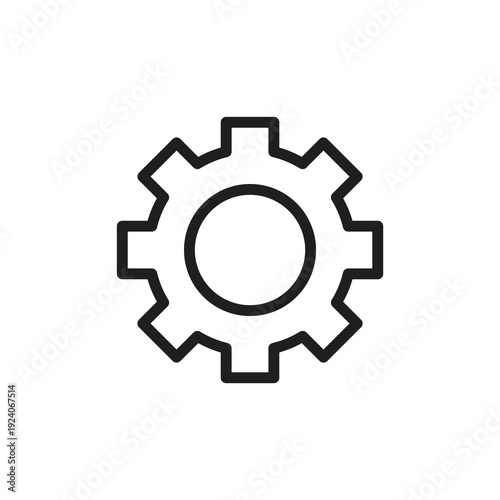 Technology Line Icon – Cloud, DevOps and Digital Workflow Outline Vector Illustration