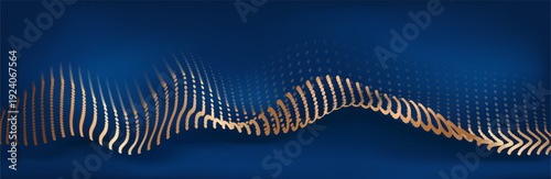 Luxury light blue abstract background combine with golden dot lines element. Business Illustration from vector about modern template design.