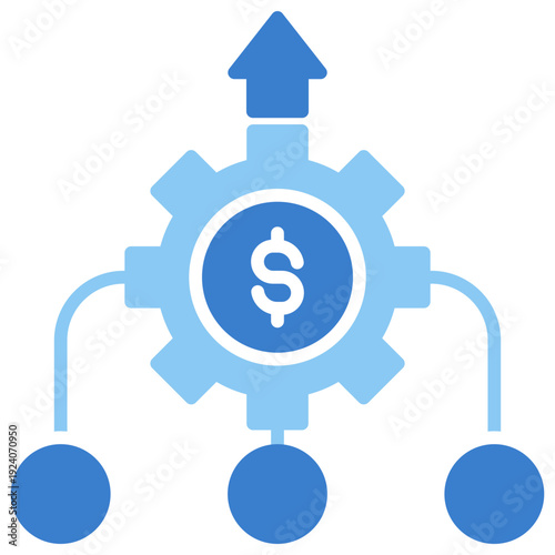 Consolidate Dual Tone Glyph Icon