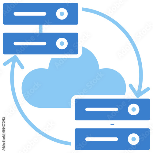 Migration Dual Tone Glyph Icon