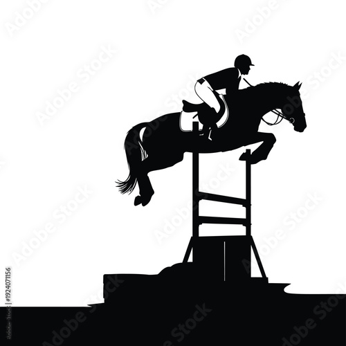 Show Jumping Rider Silhouette