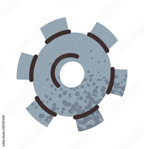 Mechanical cogwheel racing car repair