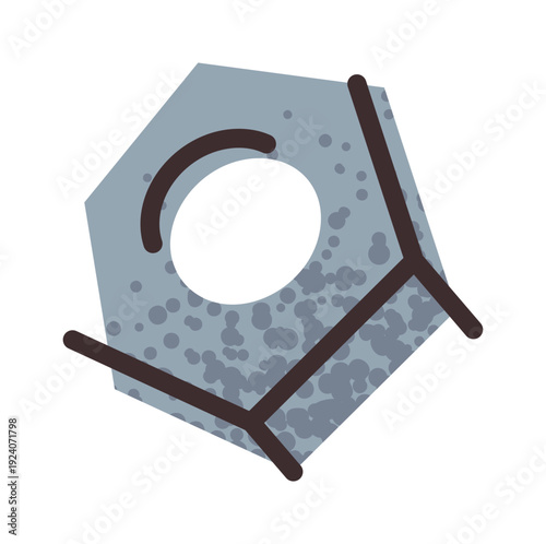 Steel screw nut repair hardware