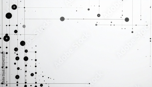 Black dots on white background pattern.
