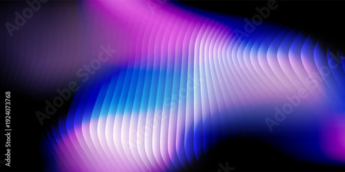 Dark soft abstract background with vertical wave lines in gentle bl abstract simple