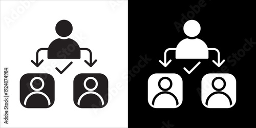 Delegation Icon Sheet Black And White