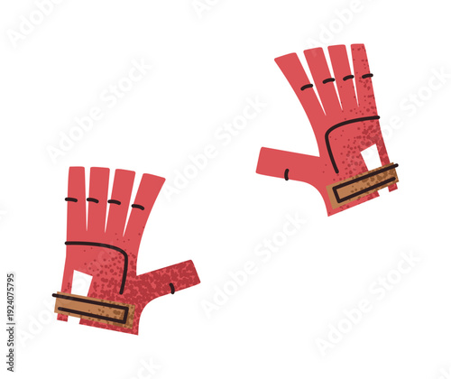 Professional leather sport racing gloves