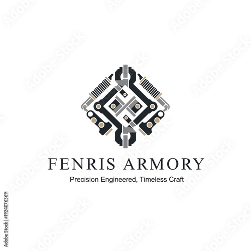 Fenris Armory Logo Mechanical Design Element.
