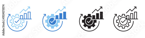 Continuous Improvement Vector Illustration In Multistyle