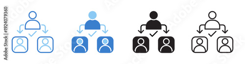 Delegation Vector Illustration In Multistyle