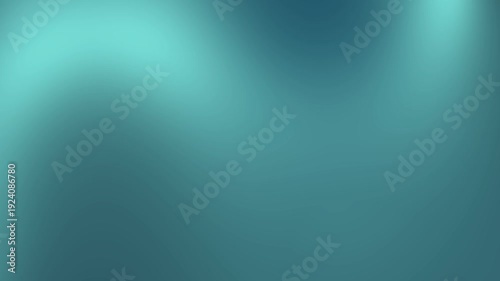 Abstract teal gradient background with smooth wave pattern